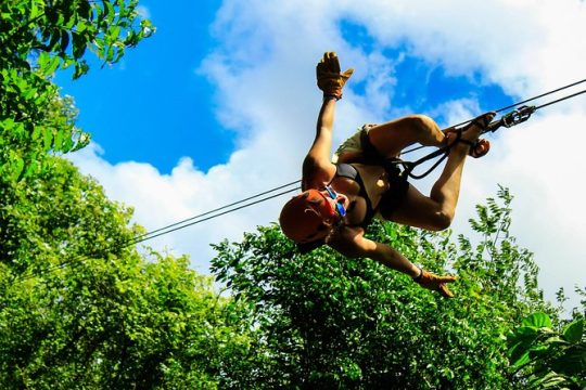 Combo Adventure Tour: Snorkel, Zipline, ATV and Cenote with Transportation