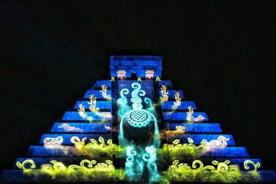 The Best NIGHT SHOW on CHICHEN ITZA. With Lunch Transportation Cenote Valladolid