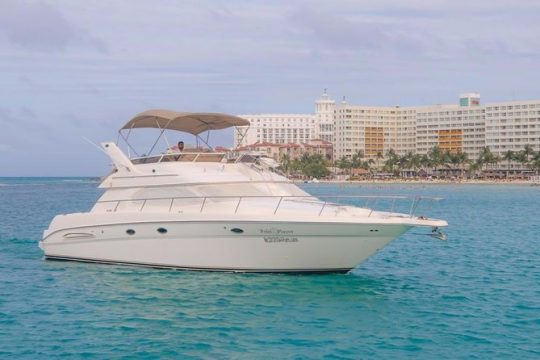 Cancun Yacht Tour - SEARAY YACHT 46 FT GREAT FOR SUNSET 15 PEOPLE MAX 25P9