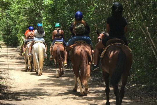 ATV Combo (Horseback, Ziplines, Cenote, Water, Lunch and Transfer Included)
