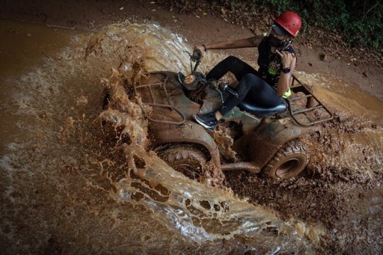 ATV Jungle Adventure with Ziplines, Cenote & Tequila Tasting