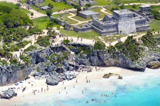 Tulum and Coba 4x1 with Cenote, Playa del Carmen, Mayan Village All Inclusive Tour