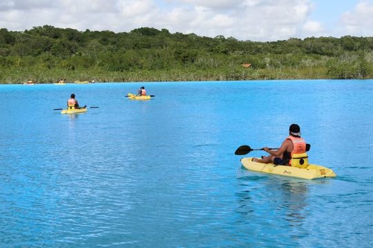 Full day tour to BACALAR, Beach Club, Kayak and an amazing Cenote