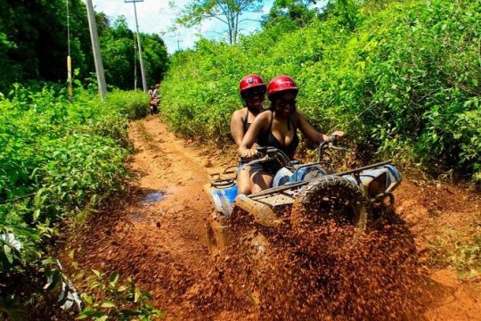Best ATV Tour, Ziplines and Cenote Swim with Lunch and Transport Included