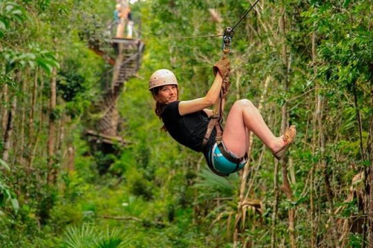 Horseback Riding, ATV (shared), Cenote & Zipline Combo 4X1 from Playa del Carmen