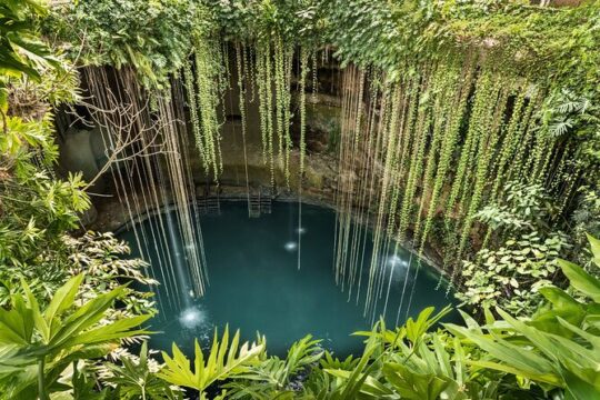 Visit Chichén Itzá and discover a real Cenote and Valladolid. Transport included