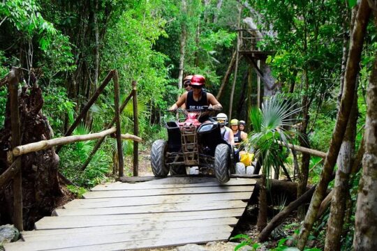 Outstanding Monster Truck Tour with ATV, Ziplines and Cenote swim