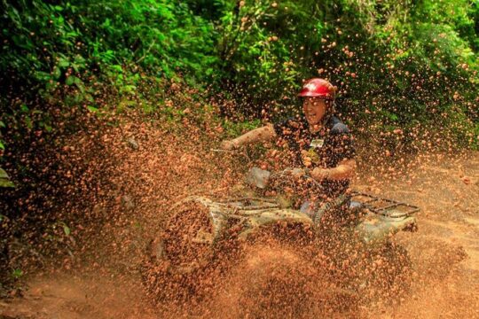 Zipline Adventure with Atvs and a Cenote swim experience from Cancun.
