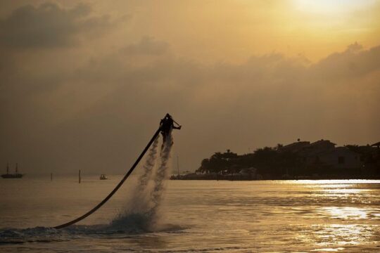 Jet Pack flight experience in Cancun. Challenge yourself to do it now.