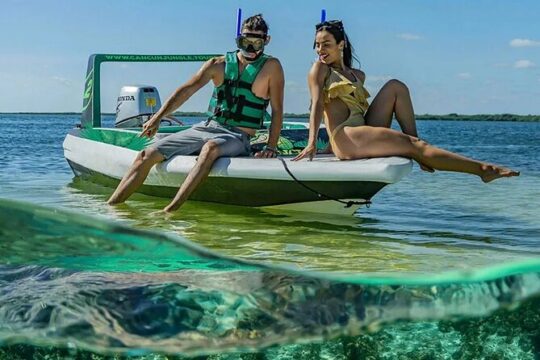 Jungle Tour in Speedboats and Snorkeling in Cancun