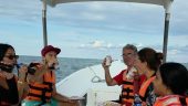 Family snorkeling